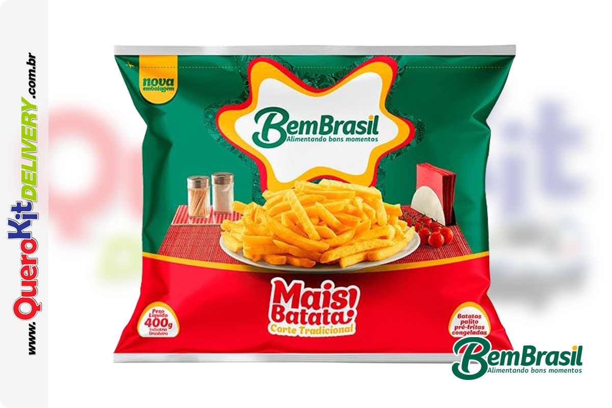 BEM BRASIL <b>BATATA PALITO MAIS</b> - PACOTE COM 400G